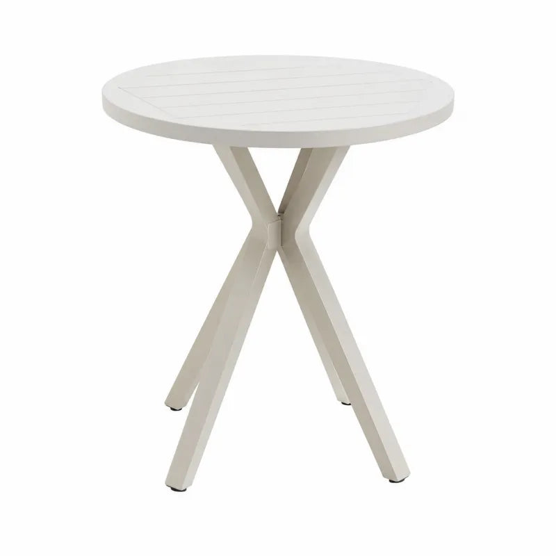 Stół okrągły aluminiowy Ø60 cm biały