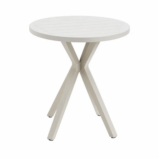 Stół okrągły aluminiowy Ø60 cm biały