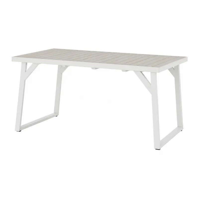 Stół ogrodowy aluminiowy 180 cm biały